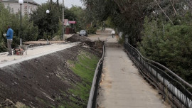 В Липецке ремонтируют мост в районе «Коллективки»