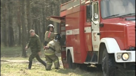 КамАЗ с сеном загорелся на трассе в Добринском районе