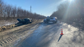 В Липецкой области женщина-водитель пострадала в столкновении с «Волгой»