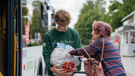Больше 200 кг вторсырья собрал «Зелёный автобус» в Липецке