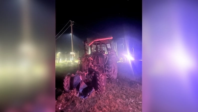 Трактор столкнулся с поездом в Липецкой области