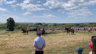 Фестиваль военно-исторической реконструкции "Тербунский рубеж" в самом разгаре