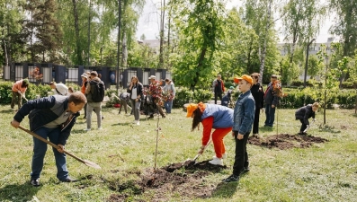 Волонтеры НЛМК высадили больше 650 деревьев и кустарников в Липецке