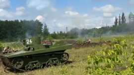 В Липецкой области воссоздали битву на Тербунском рубеже