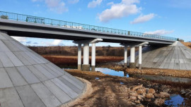 Под Становым в Липецкой области завершается капремонт моста через реку Пальна