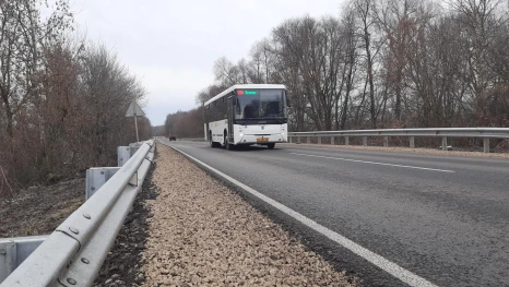 В Липецкой области завершили ремонт участка трассы Елец-Долгоруково-Тербуны